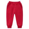 Unisex Kids Cotton Pants, Toddler Baby Solid Jogger Sweatpants Athletic Pants Elastic Trousers Bottoms with Pockets (Red,4-5 Years,4 Years,5 Years) view 1