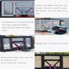 BBZY Heavy-Duty Detachable Basketball Hoop,17 Inch (45Cm) Dual-Spring Goal Replacement Piece Suitable for Indoor and Outdoor Backboards view 4