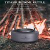 Boundless Voyage Titanium Kettle with Folding Handle & Filter Ultralight Teapot Outdoor Camping Coffee Pot for Boiling Water Coffee Tea view 2