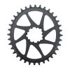 DJC Bike Chainring Direct Mount 3mm Offset Oval Chainring for Sram GXP Interface Crankset Aluminum Lightweight 30 32 34 36 38 Tooth (34T) view 2