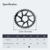 DJC Bike Chainring Direct Mount 3mm Offset Oval Chainring for Sram GXP Interface Crankset Aluminum Lightweight 30 32 34 36 38 Tooth (34T) view 4
