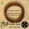 NAISHA 5 Mukhi Rudraksha Bracelet Pack of 2, Stretchable 7mm Wrist Mala view 2