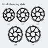 DJC Bike Chainring Direct Mount 3mm Offset Oval Chainring for Sram GXP Interface Crankset Aluminum Lightweight 30 32 34 36 38 Tooth (38T) view 4