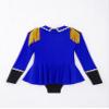Manyakai Kids Girls Circus Ringmaster Jumpsuit Tailcoat Rompers Carnival Theme Party Fancy Dress up Blue 4 Years view 4