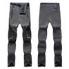 Male Outdoor Travel Trousers Thick Warm Soft Shell Camping Hiking Skiing Pant Light Gray 5XL view 1