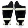 Fairtex SP8 Muay Thai Shin Guards for Men, Women, Kids | Shin Guards Made with Syntek Leather & are Premium, Lightweight & Durable | Expanded Side Protection (White/Extra Large) view 4