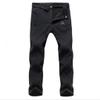 Outdoor Men Women Warm Fleece Soft Shell Pants Waterproof Skiing Trekking Climbing Pant Men Black M view 1