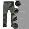 Outdoor Men Women Warm Fleece Soft Shell Pants Waterproof Skiing Trekking Climbing Pant Men Black M view 4