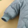 Baby Boy Girl Winter Coat Zipper Puffer Jacket Long Sleeve Hooded Jumpsuit Snowsuit Romper Outwear (Blue, 3-6 Months) view 4