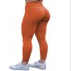 TomTiger Women's Yoga Pants High Waisted Workout Yoga Leggings for Women Butt Lifting Tummy Control Booty Tights (Orange Rust, S) view 1