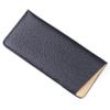 WAYNE'S DOG Genuine Leather Slip in Glasses Sleeve Eye Glasses Case Pouch, Sunglasses Case Holder (Black-Litchi Leather) view 4