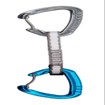 TRANGO Phase Quickdraw - Versatile Wiregate Climbing Quickdraw, Low Bulk Dogbone, 22kN, 12cm, Sport & Trad Climbing