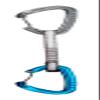 TRANGO Phase Quickdraw - Versatile Wiregate Climbing Quickdraw, Low Bulk Dogbone, 22kN, 12cm, Sport & Trad Climbing view 1