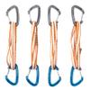 Trango Phase Alpine Draw - Extendable Wiregate Alpine Quickdraw, 60cm Dyneema Sling, 22kN, Rock Climbing & Mountaineering, 4 Pack view 1