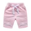 Kaerm Toddler Boys Girls Summer Shorts Elastic Solid Color Drawstring Joggers Sweatpants Casual Loose Pants Pink 1 12-18 Months view 1