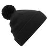Beechfield Childrens/Kids Original Pom Pom Beanie (One Size) (Black) view 1