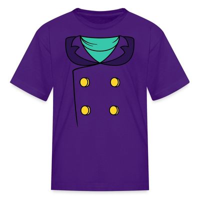 Spreadshirt Darkwing Duck Superhero Costume Halloween Kid's T-Shirt, S, Purple