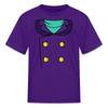 Spreadshirt Darkwing Duck Superhero Costume Halloween Kid's T-Shirt, S, Purple view 1