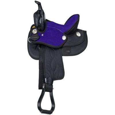 Eclipse by Tough1 Synthetic Barrel Saddle 10in Pur