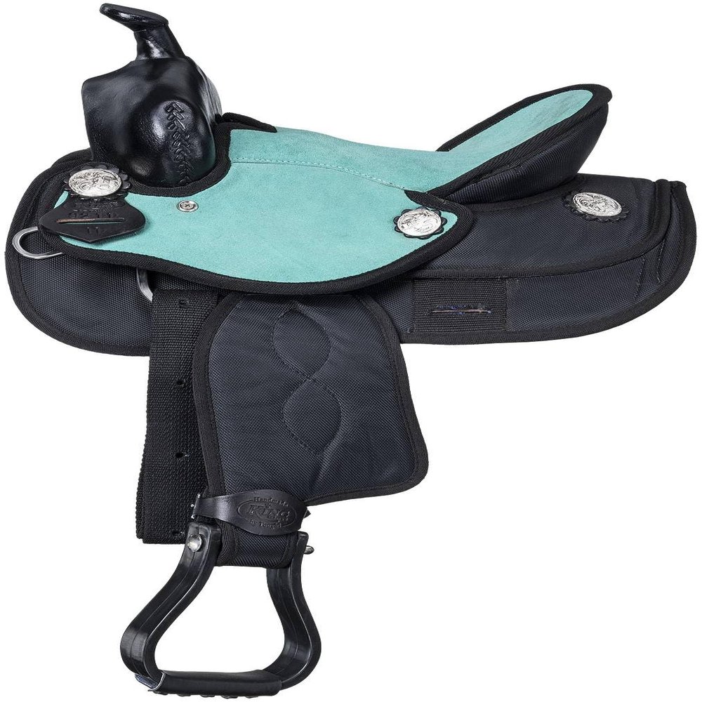 Eclipse by Tough1 Synthetic Barrel Saddle 13in Tur