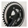 MYEEI Fixed Gear Crankset Single Speed Track Bike Chainrings 110 BCD 53T 50T 48T 46T 44T Chainwheel 1/8" Crank 170 mm Length (Color : 52T) view 3