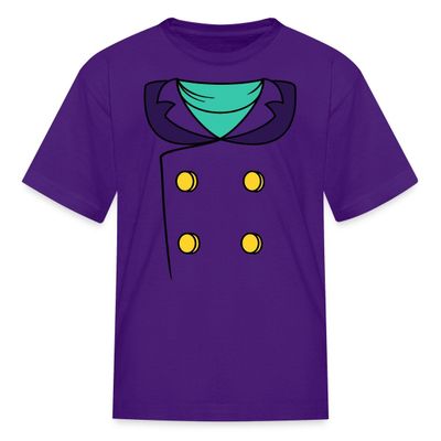 Spreadshirt Darkwing Duck Superhero Costume Halloween Kid's T-Shirt, M, Purple