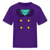 Spreadshirt Darkwing Duck Superhero Costume Halloween Kid's T-Shirt, M, Purple view 1