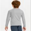 DEVOROPA Youth Boys Compression Thermal Shirt Long Sleeve Kids Fleece Baselayer Soccer Baseball Undershirt Light Gray XS view 3