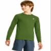 DEVOROPA Youth Boys Compression Thermal Shirt Long Sleeve Kids Fleece Baselayer Soccer Baseball Undershirt Green L view 2