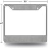 Carolina Football Panthers Chrome Metal License Plate Frame view 4