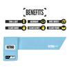 Nxtrnd Streamer Football Towel, Thin Sports Towel, Dries Hands & Football Accessories (Columbia Blue) view 3