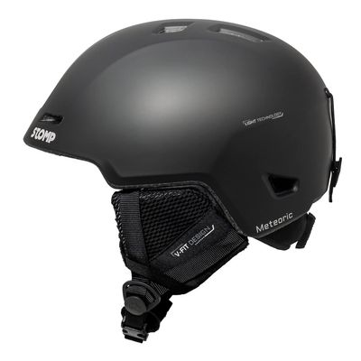 STOMP Ski & Snowboarding Snow Sports Helmet for Men & Women with Removable & Washable Liner and Ear Pads, CE & ASTM Certified (Matte Black, Medium)