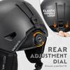 STOMP Ski & Snowboarding Snow Sports Helmet for Men & Women with Removable & Washable Liner and Ear Pads, CE & ASTM Certified (Matte Black, Medium) view 3