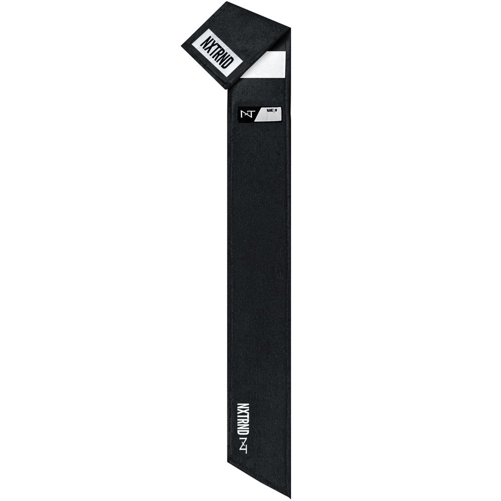 Nxtrnd Streamer Football Towel, Thin Sports Towel, Dries Hands & Football Accessories (Black)