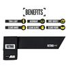Nxtrnd Streamer Football Towel, Thin Sports Towel, Dries Hands & Football Accessories (Black) view 3