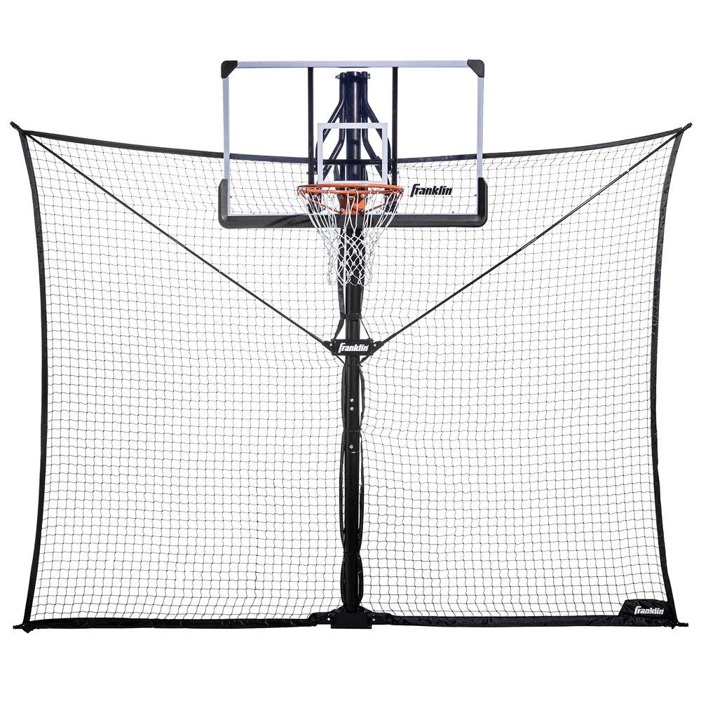 Franklin Sports Defender Net Pro  10ft. x 8ft. Rebounder  Easily Fold and Quick Install  Defensive Net System