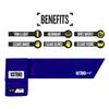 Nxtrnd Streamer Football Towel, Thin Sports Towel, Dries Hands & Football Accessories (Purple) view 3
