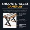 Hathaway Fullerton 48-in Air Hockey Table for Adults  Driftwood Finish with Slide Scorers, Pucks, and Strikers  Indoor Game Room Table for Family Fun view 3