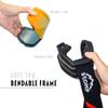 STOMP Ski/Snowboarding Goggles 100% UV400 Protection Replaceable Lens/Straps Goggle for Men, Women & Youth (Matte Blk Frame/Red Lens VLT 13%) view 4