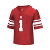 Little King NCAA Infant-Touchdown Pass-Team Football Jersey-Nebraska-Red #1-6 Months view 3