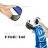 STOMP Ski/Snowboarding Goggles 100% UV400 Protection Replaceable Lens/Straps Goggle for Men, Women & Youth (White Frame/Blue Lens VLT 15%) view 4