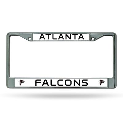 Atlanta Football Falcons Chrome Metal License Plate Frame