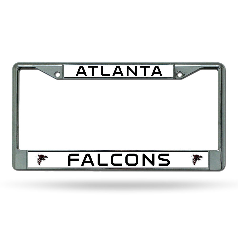 Atlanta Football Falcons Chrome Metal License Plate Frame