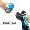 STOMP Ski/Snowboarding Goggles 100% UV400 Protection Replaceable Lens/Straps Goggle for Men, Women & Youth (Matte Blk Frame/Royal Blue Lens VLT 12%) view 4
