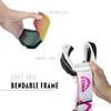 STOMP Ski/Snowboarding Goggles 100% UV400 Protection Replaceable Lens/Straps Goggle for Men, Women & Youth (White Frame/Pink Lens VLT 14%) view 4