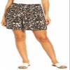 ThreeDots Women's Printed Pull On Short (Leopard, S) view 1