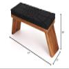 Belari Teak Meditation Bench - Meditation Seat - Meditation Stool - Kneeling Meditation Chair - Portable Folding Meditation Bench - Seiza Yoga Meditation Bench - Prayer Bench (Black/Teak) view 2