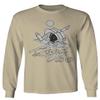 0386. Dope Skeleton Summer Vacations Beach Good Vibe surf Surfing Men's Long Sleeve t Shirt (Beige Medium) view 1