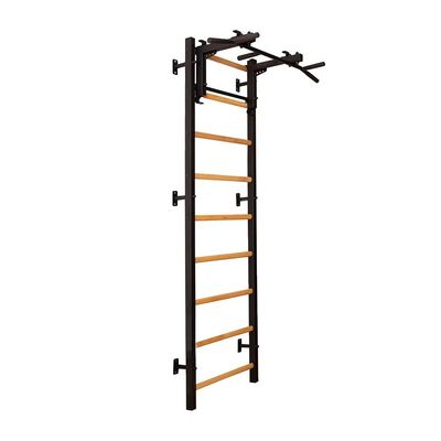 BenchK 731B Certified Wallbar, Stall Bar, Power Tower, Gymnastic Ladder, Multifunctional Equipment with Steel Frame and Convertible Metal 6-Grip Pull Up Bar, Chin Up Bar for Hanging Exercises