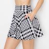 ALWAYS Women's Flared Mini Skater Skirt - High Waisted Casual Stretch Basic Skirt Houndstooth 2941 Medium view 2